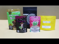 1 গ্রাম ছোট আকারের কালো শিশু প্রতিরোধী ব্যাগ স্বয়ংক্রিয় স্ট্যান্ডিং প্লাস্টিকের জিপার লক সহ