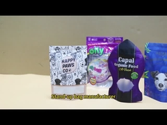 প্রস্তুতকারক পিইটি ফুড প্যাকেজিং ফ্ল্যাট ডন জিপার প্লাস্টিকের কুকুরের খাবারের প্যাকেজিং ব্যাগ