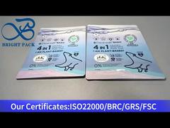 নীল লন্ড্রি শুঁটি জিপার ব্যাগ স্ট্যান্ড আপ