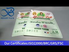 লন্ড্রি ডিটারজেন্ট 2.5L জন্য স্পাউট থলি স্ট্যান্ড আপ