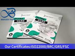 100 গ্রাম চিউইং গামের জন্য সাদা ছোট স্ট্যান্ড আপ জিপলক ব্যাগ