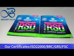 গাঁজা আঠার জন্য রঙিন প্লাস্টিকের ব্যাগ