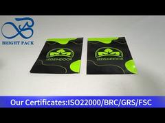 সবুজ এবং কালো ছোট প্লাস্টিকের স্ট্যান্ড আপ জিপলক ব্যাগ