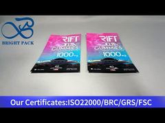 রঙিন কাস্টম শিশু প্রতিরোধী জিপলক ব্যাগ