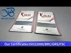 সাদা রঙের জিপারযুক্ত থলি, স্বচ্ছ জানালা সহ