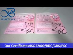 লন্ড্রি ডিটারজেন্ট প্যাডের জন্য লাল স্ট্যান্ড আপ জিপার পকেট