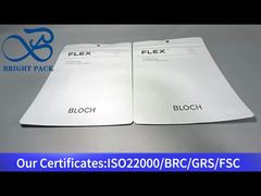 জুতা জন্য স্বচ্ছ উইন্ডো সঙ্গে সাদা বড় অ্যালুমিনিয়াম ফয়েল কম্পোজিট ব্যাগ