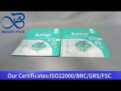 লন্ড্রি প্যাডের জন্য সবুজ প্লাস্টিকের স্ট্যান্ড আপ জিপলক ব্যাগ