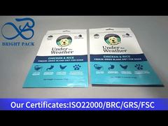 কুকুরের খাদ্যের জন্য নীল প্লাস্টিকের জিপলক ব্যাগ 170g