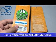 কমলা ছোট অ্যালুমিনিয়াম-প্লাস্টিকের মাইলার খাদ্য সংরক্ষণের ব্যাগ 1g