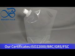 স্বচ্ছ তরল স্পাউট ব্যাগ পাইকারি