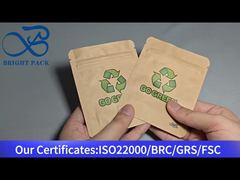পরিবেশ বান্ধব ক্রাফট কাগজের স্ট্যান্ড আপ ব্যাগ