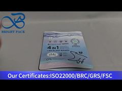 নীল লন্ড্রি ডিটারজেন্ট পডের খাড়া ব্যাগ