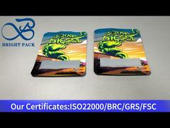 কমলা অ্যালুমিনিয়াম ফয়েল কম্পোজিট জিপার ব্যাগ স্বচ্ছ জানালা সহ