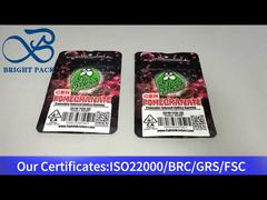 ক্যানাবিস ইনফিউজড ইন্ডিকা গাম্মির জন্য কাস্টমাইজড শিশু-প্রতিরোধী প্রস্থান ব্যাগ