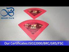 কফি 15g জন্য লাল অনিয়মিত আকারের প্যাকেজিং ব্যাগ