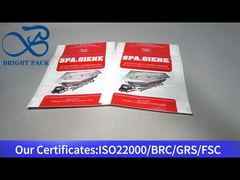 স্নান ক্লিনার স্যানিটাইজার 80g জন্য সাদা প্লাস্টিকের জিপার প্যাকেজিং ব্যাগ