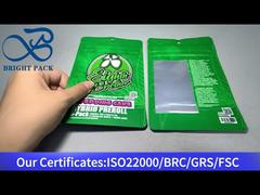 পরিষ্কার জানালা সহ গাঁজা মাইলার ব্যাগ