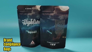 ক্যানাবিস ব্র্যান্ড কমপ্লায়েন্সের জন্য ইউএস-পেটেন্ট কাস্টম চাইল্ড রেজিস্ট্যান্ট মাইলার ব্যাগ