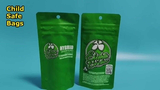 মার্কিন পেটেন্ট শিশু প্রতিরোধী ব্যাগ পাইকারী বিক্রেতা গাঁজা প্যাকেজিং প্রয়োজনের জন্য USA সম্মতি
