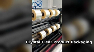 স্বচ্ছ প্যাকেজিং রোল ফিল্ম উচ্চ স্বচ্ছতা খাদ্য গ্রেড নমনীয় প্যাক ফিল্ম রোল