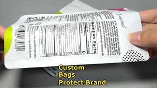 বাল্ক কাস্টম প্রিন্টেড রিসেলেবল প্লাস্টিক ব্যাগ