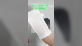 FSC সার্টিফাইড বায়োডেগ্রেডেবল গ্লাসিন পেপার ব্যাগগুলি পোশাক এবং মোজা জন্য স্ব-আঠালো সিল সহ