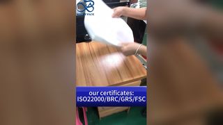খাদ্য খুচরা প্যাকেজিং প্রয়োজনের জন্য FSC-প্রত্যয়িত গ্লাসিন পেপার ব্যাগ পরিবেশ-বান্ধব তেল-প্রমাণ