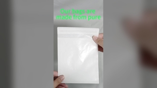 স্ব-আঠালো পিল-এন্ড-সিল ক্লোজার সহ কাস্টম গ্লাসিন পেপার ব্যাগ, 100% বায়োডিগ্রেডেবল এবং কাস্টমাইজ