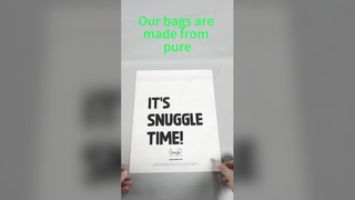 স্ব-সিলিং আঠালো স্ট্রিপ এবং সম্পূর্ণ পুনর্ব্যবহারযোগ্য প্যাক সহ 40 গ্রাম গ্লাসিন পিওর পেপার গার্মেন্ট মেইলার ব্যাগ