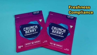 গাঁজা সতেজতা এবং সম্মতি প্রয়োজনের জন্য ইউএস-পেটেন্ট কাস্টম মাইলার জিপলক ব্যাগ