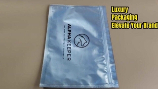 ব্র্যান্ডেড খুচরা এবং প্রিমিয়াম পণ্য প্যাকেজিংয়ের জন্য বিলাসবহুল ম্যাট প্লাস্টিক জিপার ব্যাগ