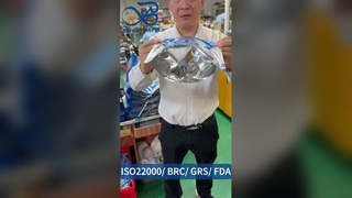 স্ট্যান্ড আপ জিপার ব্যাগ গেসেটেড এয়ারটাইট B2B পাইকারি কাস্টম ফুড সেফ