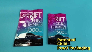 গাঁজা সম্মতি প্রয়োজনের জন্য ইউএস-পেটেন্ট কাস্টম সাইজ চাইল্ড প্রুফ জিপলক ব্যাগ