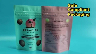 মার্কিন পেটেন্ট সিআর কমপ্লায়েন্স সলিউশন সহ গাঁজার জন্য কাস্টম চাইল্ড রেজিস্ট্যান্ট ব্যাগ