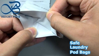লন্ড্রি ক্যাপসুল ডিটারজেন্ট জন্য সাদা ছোট শিশু প্রতিরোধী ব্যাগ