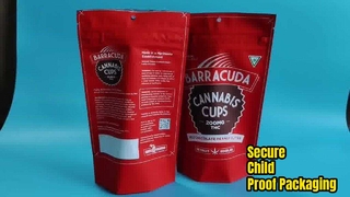 গাঁজা এবং ফার্মা নিয়ন্ত্রক সম্মতির জন্য ইউএস-পেটেন্টেড চাইল্ড প্রুফ প্লাস্টিক ব্যাগ