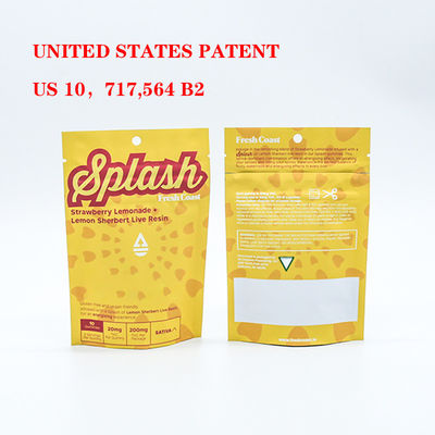 সুরক্ষিত প্লাস্টিকের জিপ লক সহ তামাক প্যাকেজিংয়ের জন্য কাস্টম গন্ধ প্রতিরোধী শিশু নিরাপদ মাইলার ব্যাগ