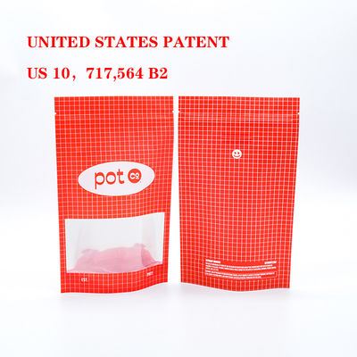 কাস্টমাইজড গন্ধ-প্রতিরোধী শিশু সুরক্ষা ব্যাগ স্ব-স্থায়ী প্লাস্টিকের জিপার লক খাদ্য পকেট