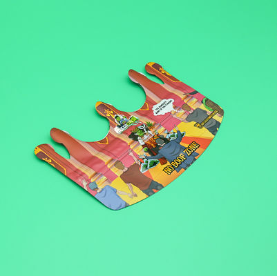 কুকিজ কাস্টম মাইলার ব্যাগ জিপলক 3.5 পুনরায় বন্ধযোগ্য জিপার গন্ধ প্রতিরোধী শিশু প্রস্থান মাইলার ব্যাগ বিশেষ আকৃতির ব্যাগ