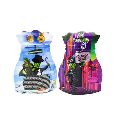 কাস্টম ডিজাইন মাইলার ব্যাগ ৩.৫ গ্রাম নিরাপদ আগাছা প্যাকেজিং জন্য ফাঁকা