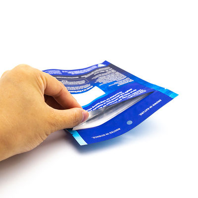 তিন-পার্শ্বযুক্ত অ্যান্টি-চাইল্ড জিপার প্যাকেজিং ব্যাগ কাস্টম প্রস্তুতকারক ভিএমওপি + পিইট + পিই প্লাস্টিকের কম্পোজিট ব্যাগ