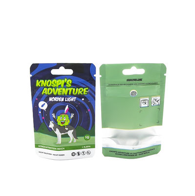 কাস্টম প্রিন্টিং শিশু-প্রতিরোধী জিপার গন্ধ-প্রতিরোধী পুনরায় বন্ধযোগ্য প্যাকেজিং তামাকের আগাছা জন্য মাইলার ব্যাগ সিগারেট প্যাকেজিং