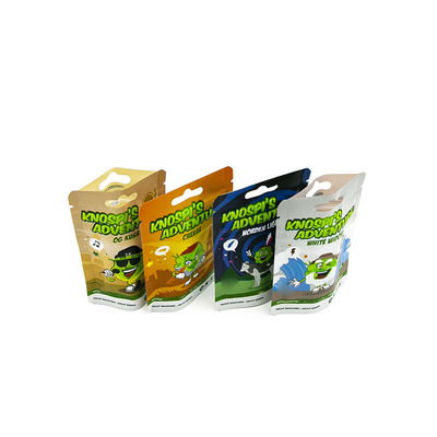 অ্যালুমিনিয়াম ফয়েল ডয়প্যাক রঙিন মুদ্রণ কাস্টম পুনরায় বন্ধযোগ্য স্ট্যান্ড আপ গন্ধ প্রতিরোধী জিপার মাইলার প্যাকেজিং পকেট ব্যাগ