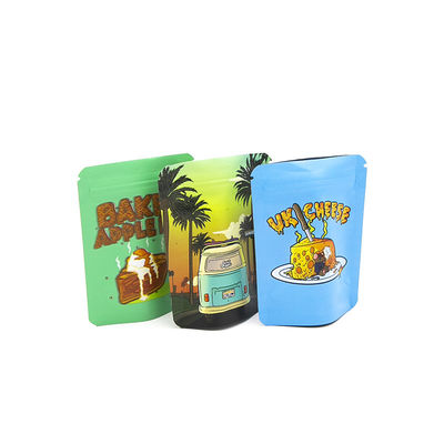 কাস্টম মুদ্রিত পুনরায় বন্ধযোগ্য শিশু প্রতিরোধী গন্ধ প্রতিরোধী 1g 3.5g 7g 14g 28g 1oz মাইলার ব্যাগ