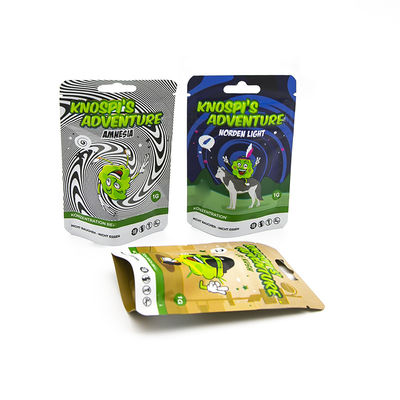 কাস্টম প্রিন্টিং শিশু-প্রমাণ সিলিং গন্ধ-প্রমাণ পুনরায় বন্ধযোগ্য প্যাকেজিং তামাকের জন্য মাইলার ব্যাগ আগাছা সিগারেট