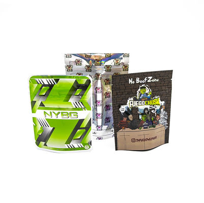 কাস্টমাইজড থ্রি-সাইড সিলড তামাক সিগার মাইলার ব্যাগ মুদ্রণযোগ্য ডিজাইন