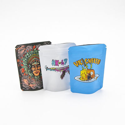 কাস্টমাইজযোগ্য ফলের সুগন্ধযুক্ত স্ট্যান্ডিং জিপার মাইলার সিগার / তামাক ব্যাগ পুনরায় বন্ধযোগ্য প্লাস্টিকের নকশা সহ