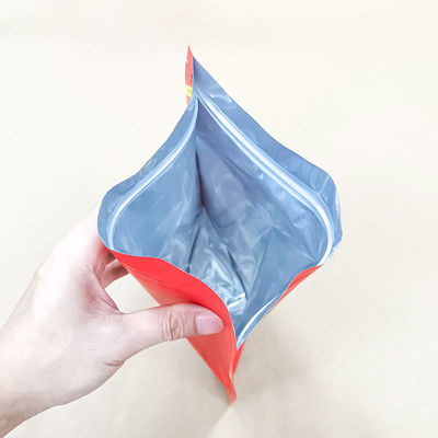 অ্যালুমিনিয়াম ধাতুযুক্ত ব্যাগ খাদ্য এবং স্ন্যাক্সের জন্য পুনরায় ব্যবহারযোগ্য জিপার সুরক্ষা খাদ্য সঞ্চয়