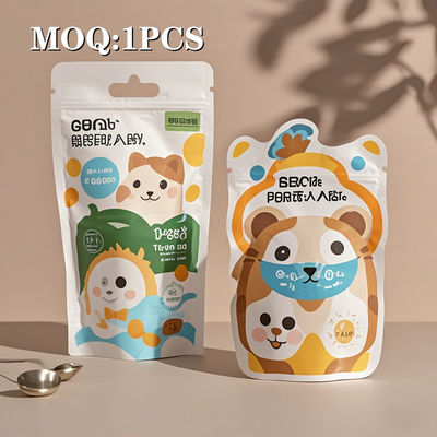 ডাই কাট ডিজাইনের সাথে আগাছা জন্য টেকসই মাইলার জিপার ব্যাগ